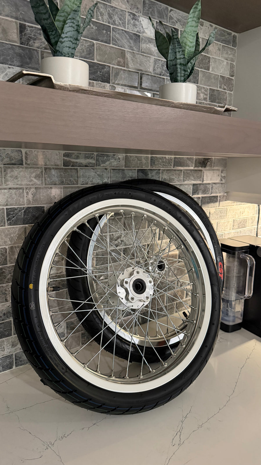 Chrome LBX/ERIDE Supermoto Wheelset