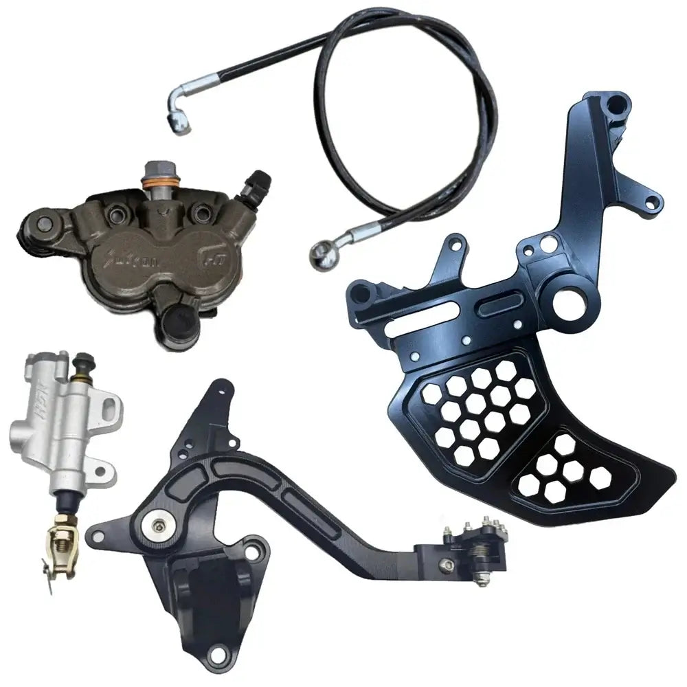 FactoryZ Surron Ultra Bee Foot Brake Kit — Pre-bled MOTUL DOT 5.1