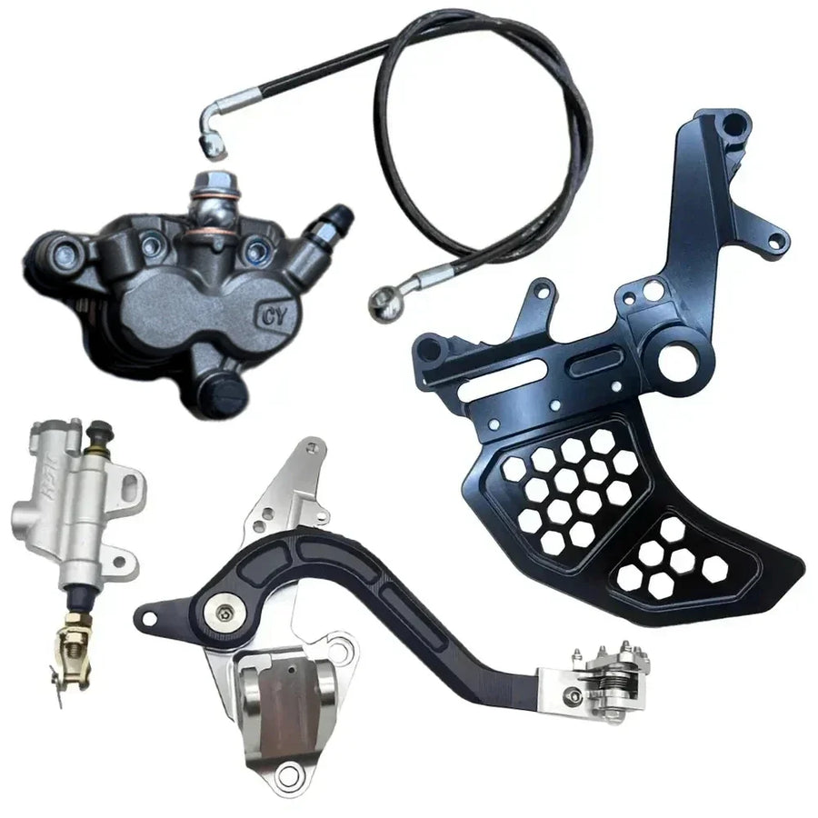 FactoryZ Surron Ultra Bee Foot Brake Kit — Pre-bled MOTUL DOT 5.1